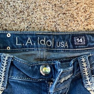 LA Idol Jeans. Great condition. Girls size 14